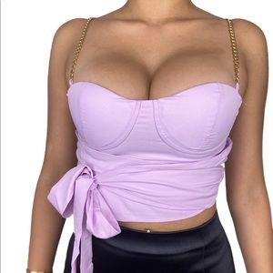 Lavender Crop Top